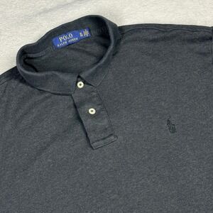 Polo Ralph Lauren Polo Shirt Mens XL Charcoal Grey Tonal Pony Short Sleeve 13243